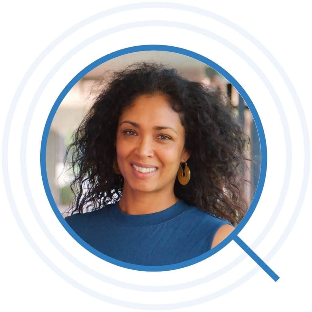 High school teacher standing outside building